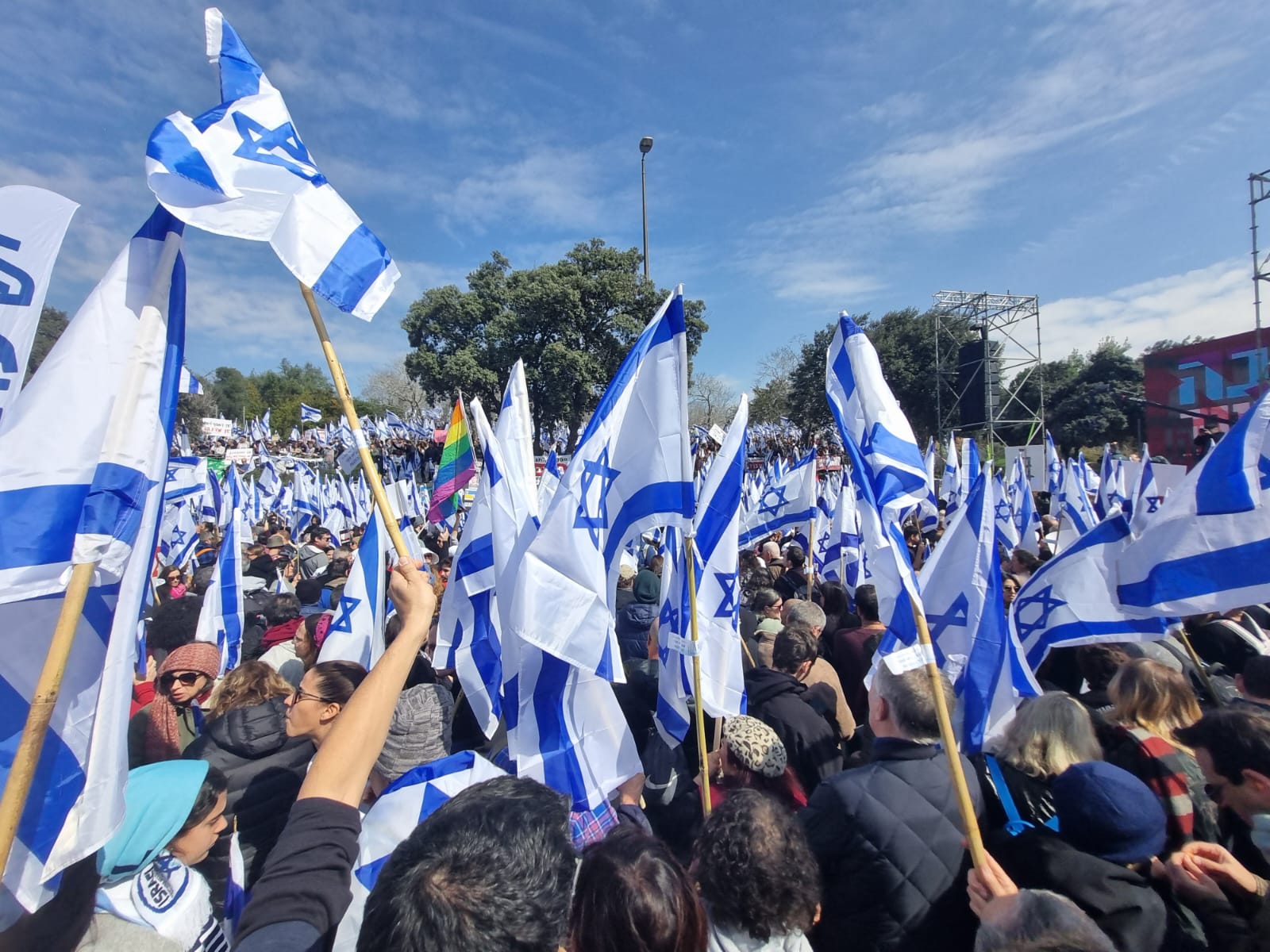 ההפגנה ביום שני שעבר. מחר חוזרים לירושלים (תמונה: רותם שניצקי) 