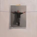 מיכאל חלאק. מלך היהודים. 2011. שמן על עץ 60 על 60 ס"מ. סריקה. סטודיו שוקי קוק