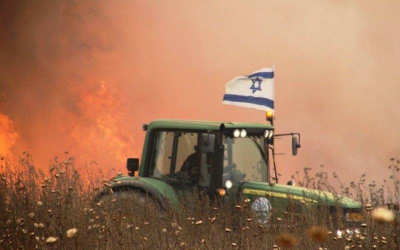 חקלאות בשדות עוטף עזה על רקע טרור העפיפונים. צילום: רפי בביאן